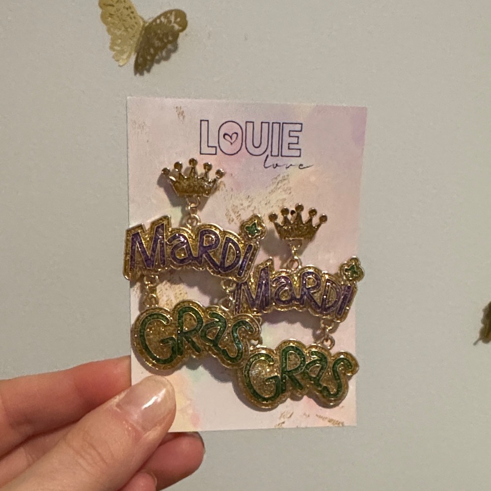 Mardi Gras Earrings